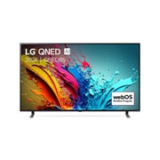 LG Smart TV LG QNED AI QNED85 4K 86 pouces 2024, Vue de face du téléviseur LG QNED, QNED85 avec le texte LG QNED, 2024, et le logo webOS Re:New Program à l’écran., 86QNED85T6C, thumbnail 1